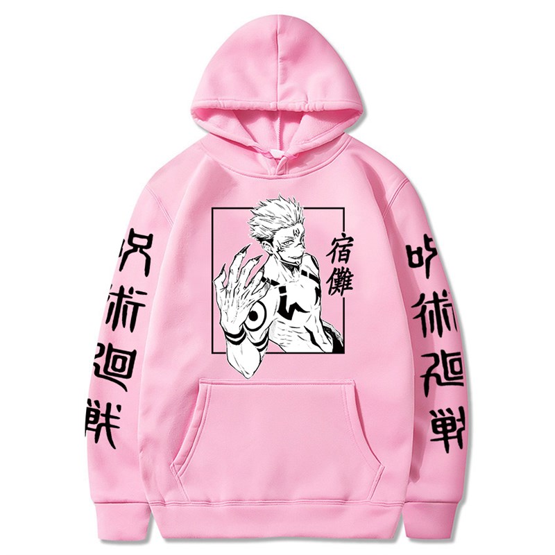 网红Japanese Anime Funny Sukuna Hoodies Japan Style Jujutsu