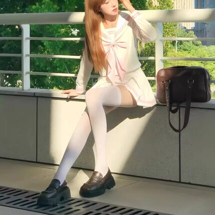 春夏薄款JK天鹅绒过膝袜子女ins日系百搭长筒袜性感辣妹压力袜cos