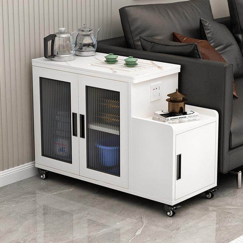 轻奢沙发边几可移动客厅一体收纳缝隙柜小隔断茶吧机多功能茶台桌