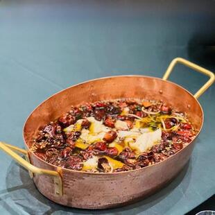 加厚纯紫铜火锅水煮鱼铜锅沸腾鱼铜盆纯手工纯铜鱼锅铜鱼盘