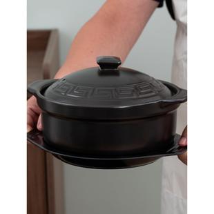 米线麻辣烫专用砂锅电陶炉明火商用砂锅耐高温鸡公煲砂锅煲汤炖锅