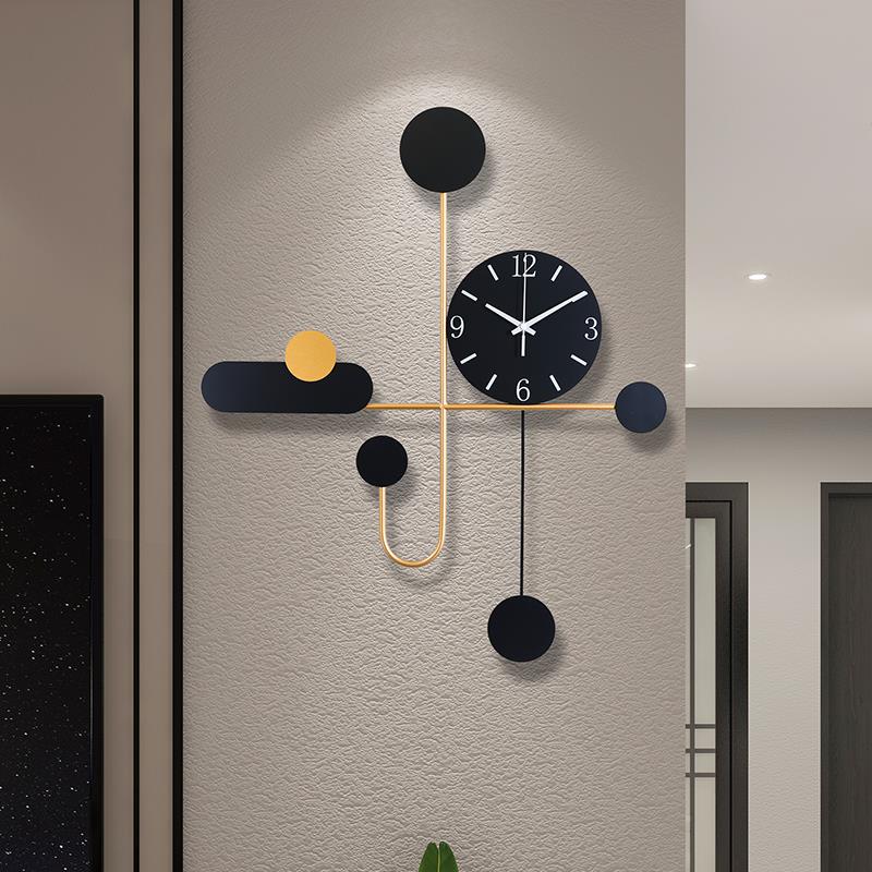挂钟客厅家用时尚极简个性创意挂墙时钟现代简约大气挂表轻奢钟表