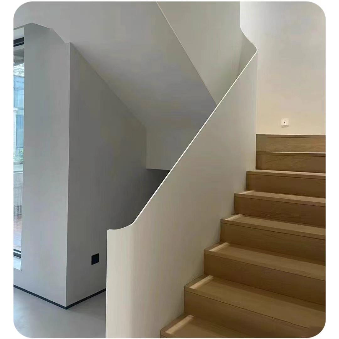 上海楼梯定制玻璃楼梯钢板扶手实木踏步楼梯扶手钢结构楼梯