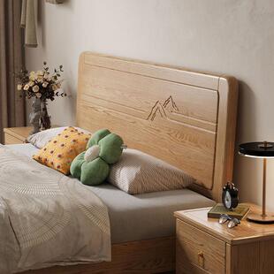 白蜡木新款全实木床全榫卯结构双人床中式1.5m加厚加粗雕花彷古床