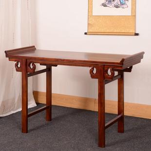 条案中堂供桌香案玄关桌仿古财神柜供台家用简约实木靠墙佛台书桌