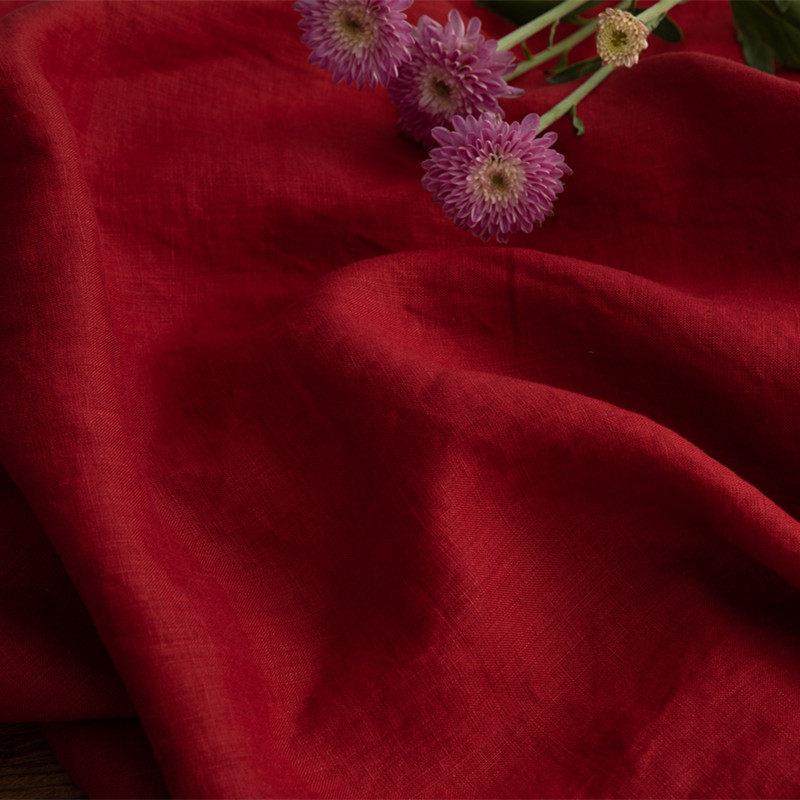 【帕沙诺瓦红】文艺亚麻布料石磨砂洗麻料袍子连衣裙裤子衬衫外套,居家布艺,海绵垫/布料/面料/手工diy,淘宝优惠券,粉丝福利购,淘宝优惠卷