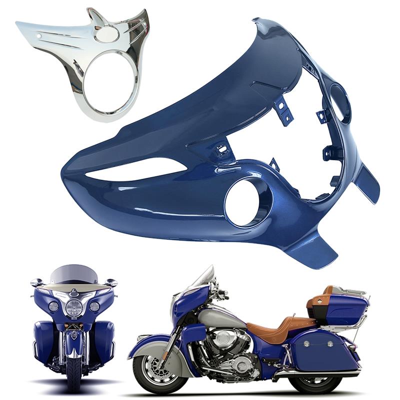 印第安摩托车酋长公路大师首领导流整流罩前大灯外壳头罩15-20年