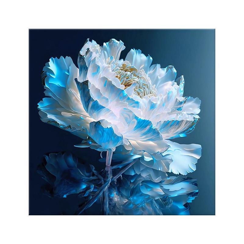 牡丹花卉diy数字油画丙烯填充手绘手工治愈减压油彩涂色装饰画图片