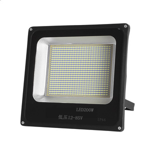 LED泛光灯室外防水100w厂房灯庭院灯广告射灯12V24V36V低压投光灯