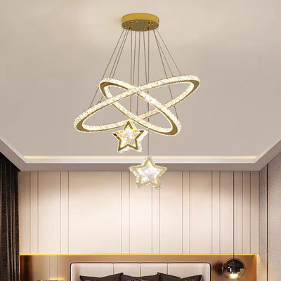 现代轻奢简约新款餐厅法式灯 水晶吊灯客厅Pendant  Crystal Lamp