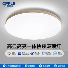 欧普照明led吸顶灯家用2025新款opple卧室灯阳台灯客厅节能灯铂玉