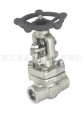 F304内螺纹焊接截止阀 J61W J11W手动锻造不锈钢内螺纹焊接截止阀