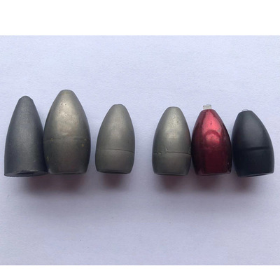 高比重钨合金路亚渔坠子、异型渔坠、弹头渔坠、钨鱼坠、钨镍铁