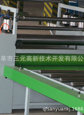 木饰面装饰板贴面机 MDF密度板贴纸机 颗粒板贴面机_家装板材设备