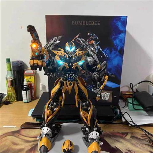 现货Comicave变形金刚大黄蜂双头雕CS/合金可动模型手办玩