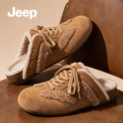 【商场同款】JEEP冬季加绒勃肯鞋