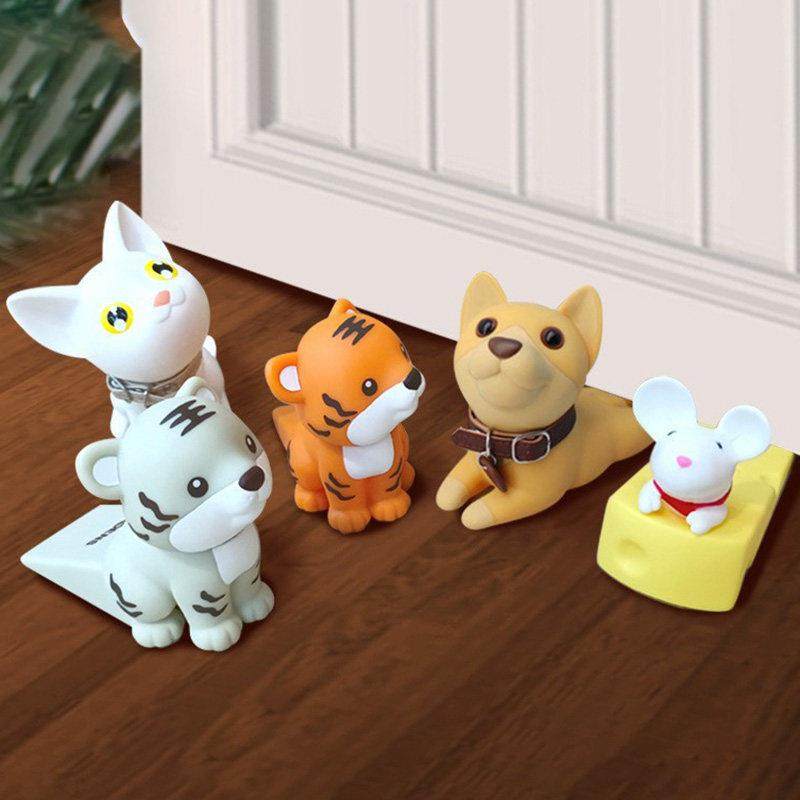 顶门器防撞门挡楔子创意卡通动物免打孔门阻门塞阻门防风挡门神器