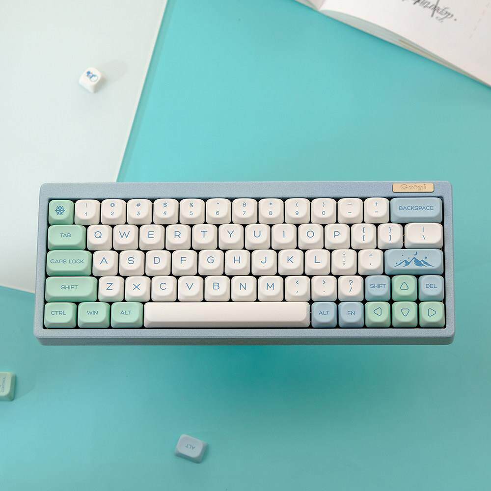 雪山键帽PBT热升华KOA高度类似MOA机械键盘适配61/68/84/98/108等