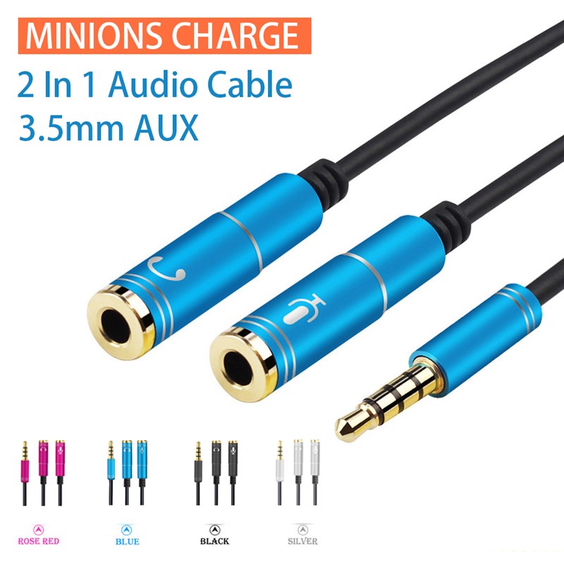 推荐2 In 1 3.5mm Audio Splitter Cable for Computer Jack 3.5m 3C数码配件 数据线 原图主图