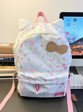 HelloKitty书包高颜值双肩包女大学生中初中生可爱猫耳大容量背包