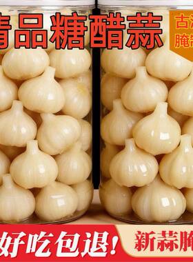 山东糖蒜泡大蒜头糖醋蒜头糖醋新鲜泡蒜500g泡菜农家腌制蒜