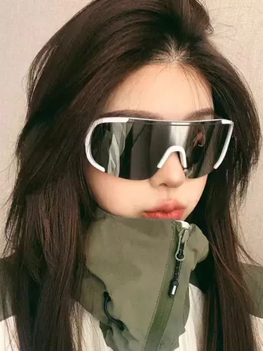 Ретро большие дорожные лыжные ветрозащитные солнцезащитные очки на солнечной энергии подходит для мужчин и женщин