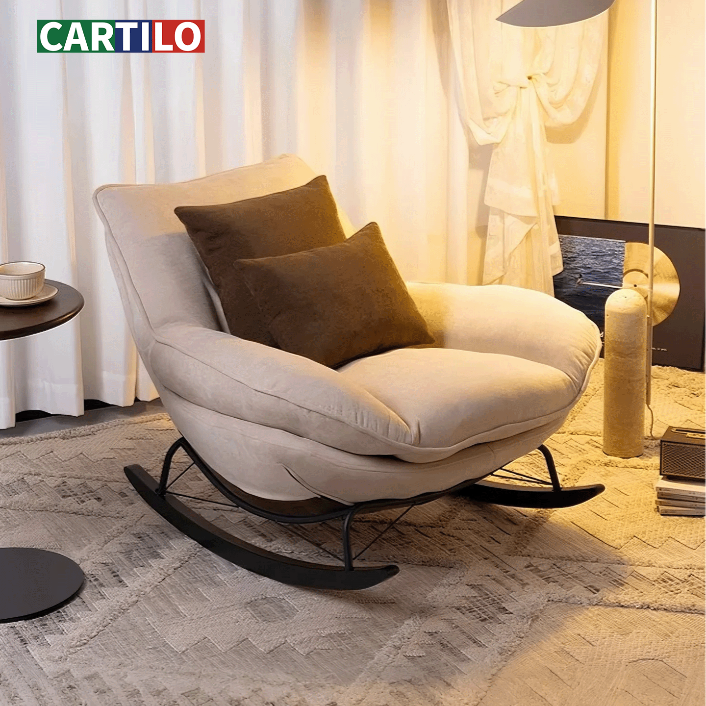 摇椅大人躺椅沙发阳台单人家用休闲客厅懒人睡觉轻奢实木2026新款