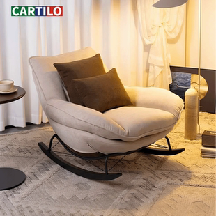 摇椅大人躺椅沙发阳台单人家用休闲客厅懒人睡觉轻奢实木2026新款