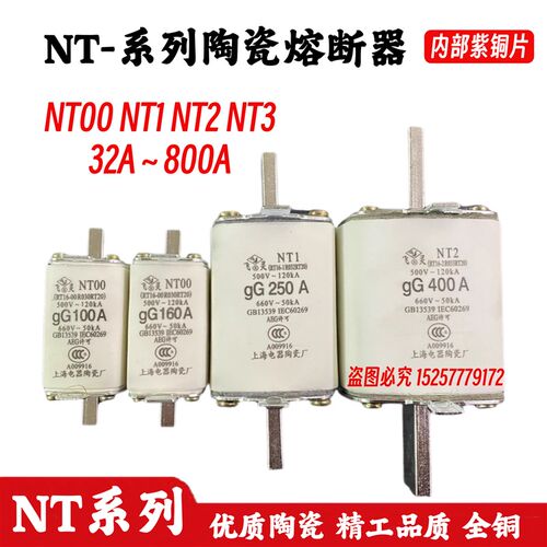 rt16熔断器 nt00NT1NT2 NT3 100A63A160A200A250A400A630A保险铝