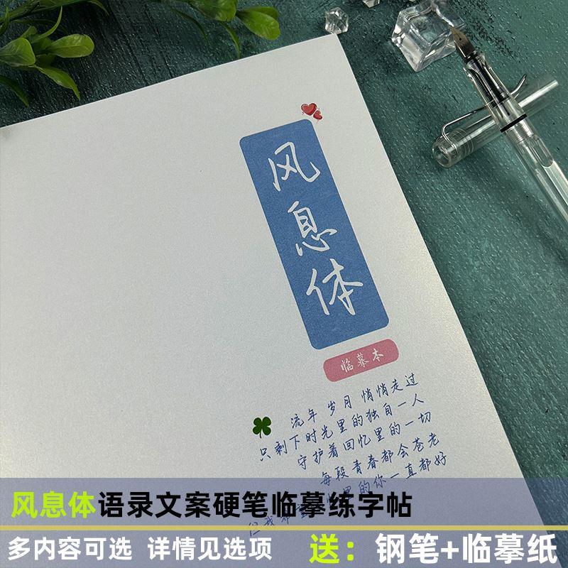 风息体漂亮手写体语录文案金句优美文摘初高中学生硬笔临摹练字帖