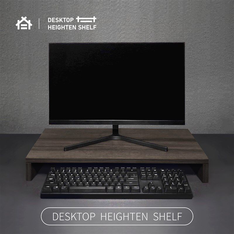 桌面显示器增高架底座加宽u简约垫高屏幕办公收纳置物支架增高台