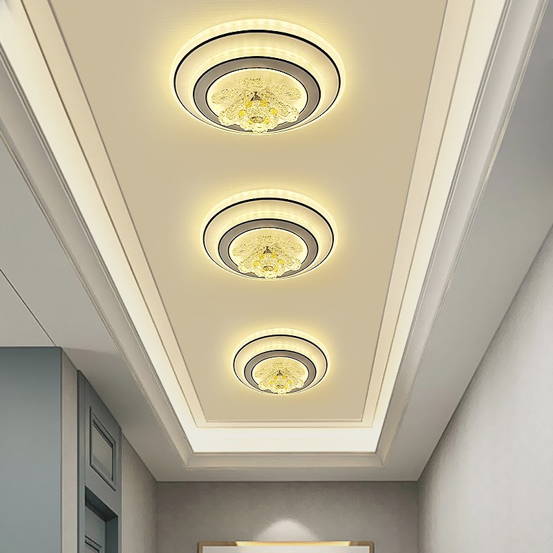 现代简约过道灯走廊灯嵌入式入户玄关灯阳台衣帽P间灯2023年新款