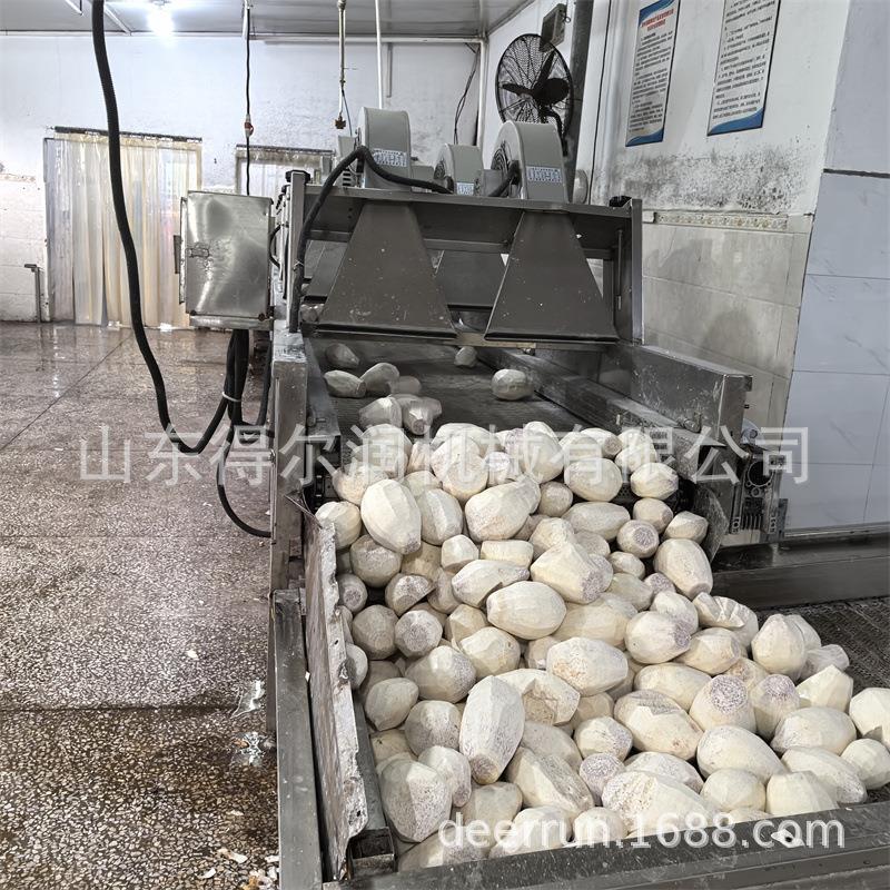 日产量10吨芋头加工流水线槟榔芋头条油炸机振动筛选下脚料