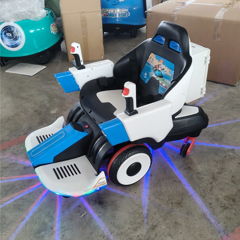 内置电池泡泡卡丁车漂移机甲战车夜市摆摊游乐泡泡卡丁战车