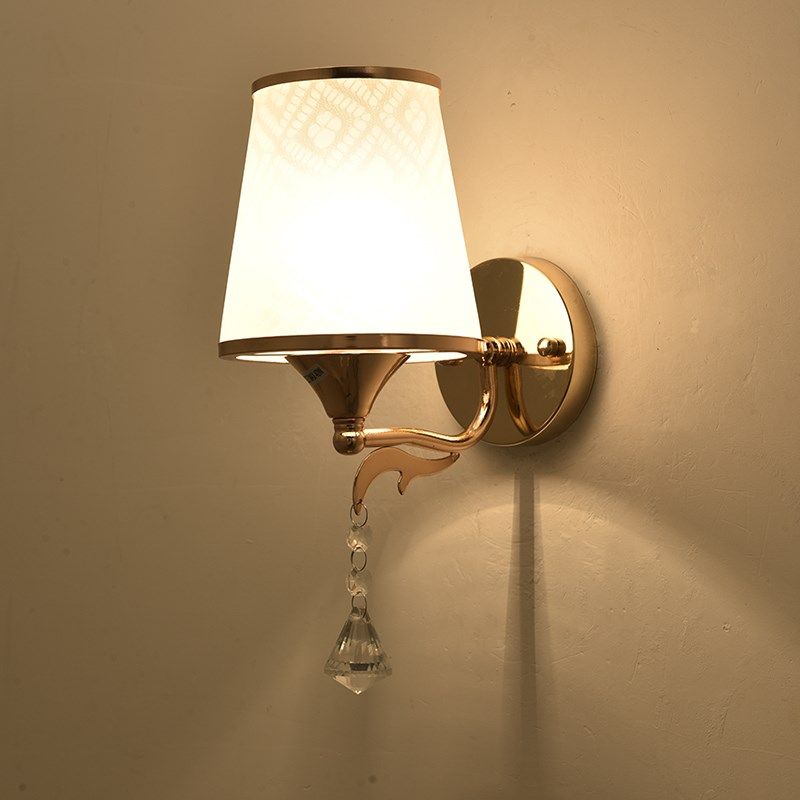 速发台灯壁楼梯走廊过书单头卧室床头灯道房简约金色酒店墙壁灯