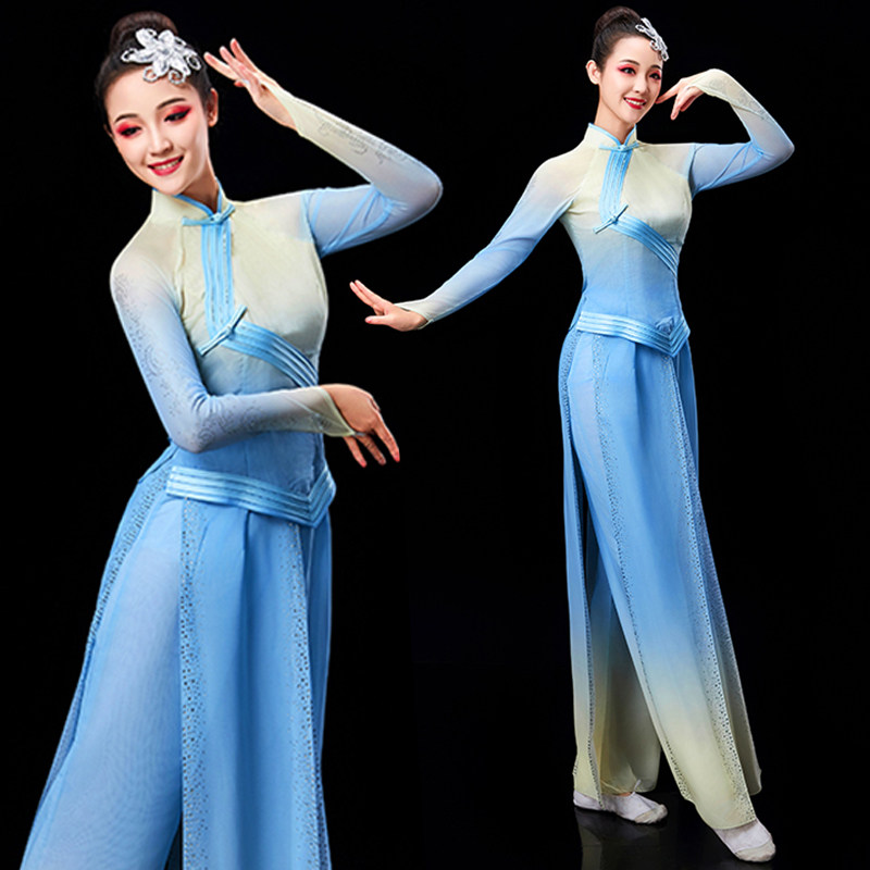 速发胶州秧艺服演出服2024新款中国风盼归舞蹈服装剧目典考古歌套