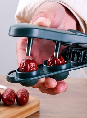 取枣子核工具二合一大小通用红枣去胡心机多功能鸡蛋草莓切片神器