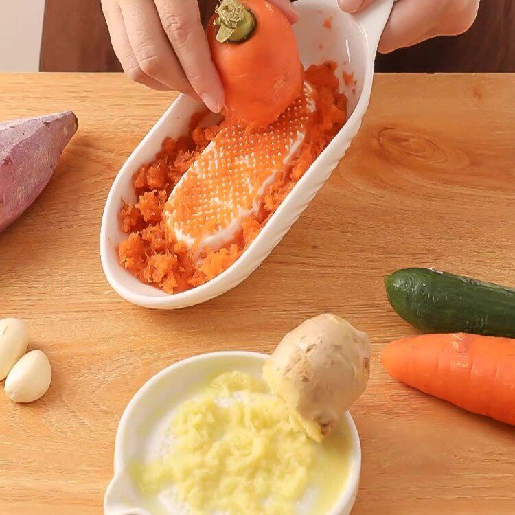 磨姜器陶瓷研磨器手动捣蒜蓉磨泥器蒜泥擦姜末姜汁土豆泥辅食神器