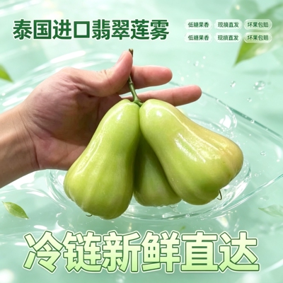 顺丰速运泰国进口翡翠莲雾新鲜莲雾果绿宝石莲雾当季水果脆甜多汁