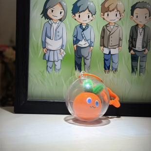 阿信胡萝卜球挂件装饰卜卜球卡通钥匙扣五月天周边软萌书包包挂饰