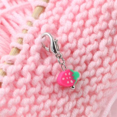 新品6 PCs Fruit Knitting Stitch Markers Crochet Latch Knitti