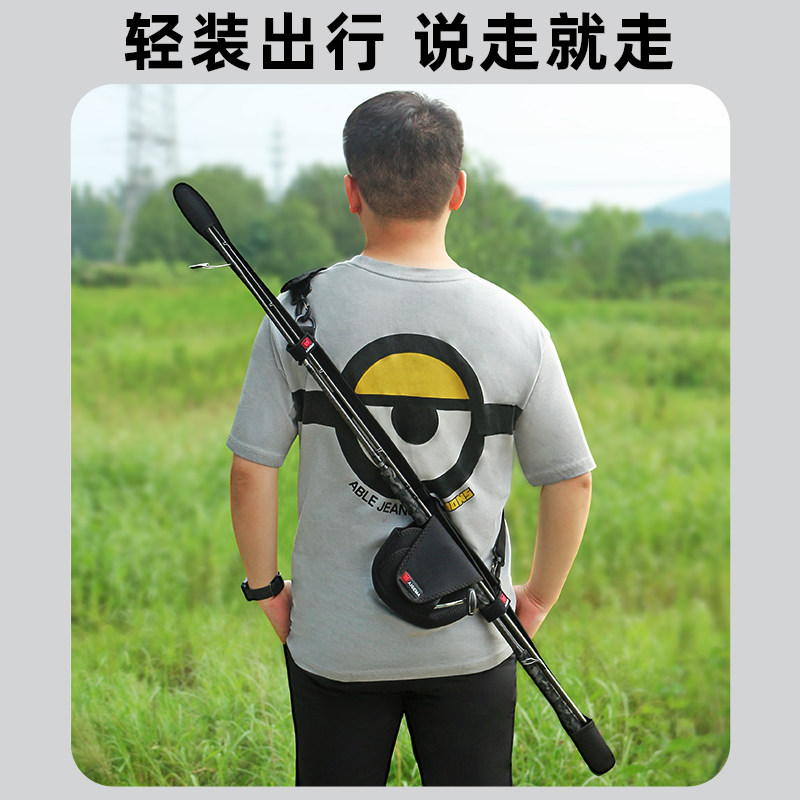 好货路亚竿包束竿带保护套捆背带骑车轻便型绑插杆包带鱼竿帽稍收
