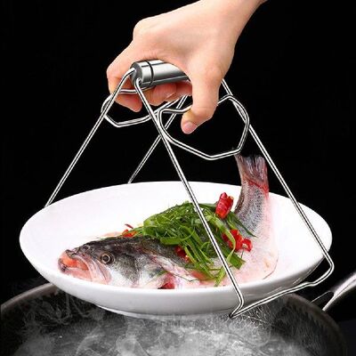 Plates Clip Anti-scalding Foldable Stainless Steel