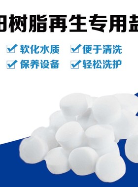 EARUI软水盐10KG再生离子树脂软水机专用盐水处理全屋净水器通用