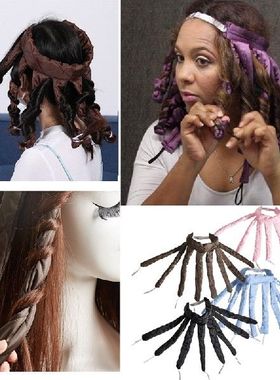 Heatless Hair Curlers, Curling Rod Ribbon Headband Silk