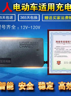 极速可人电动车电瓶充电器36V48V12AH60V20AH64V72V80V84V96V32AH