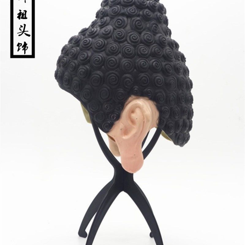 如来佛祖泳帽头套男款如来造型泳帽乳胶矽胶游泳帽子佛祖头搞怪笑