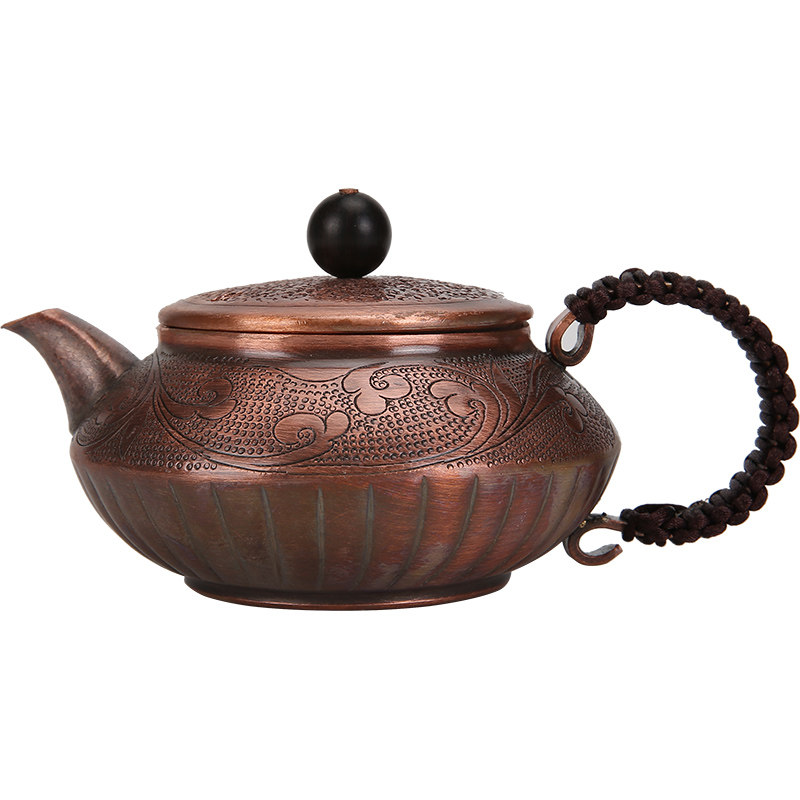 好货纯手工小号铜壶纯铜茶壶侧把迷你泡茶壶带把功夫茶壶复古小泡
