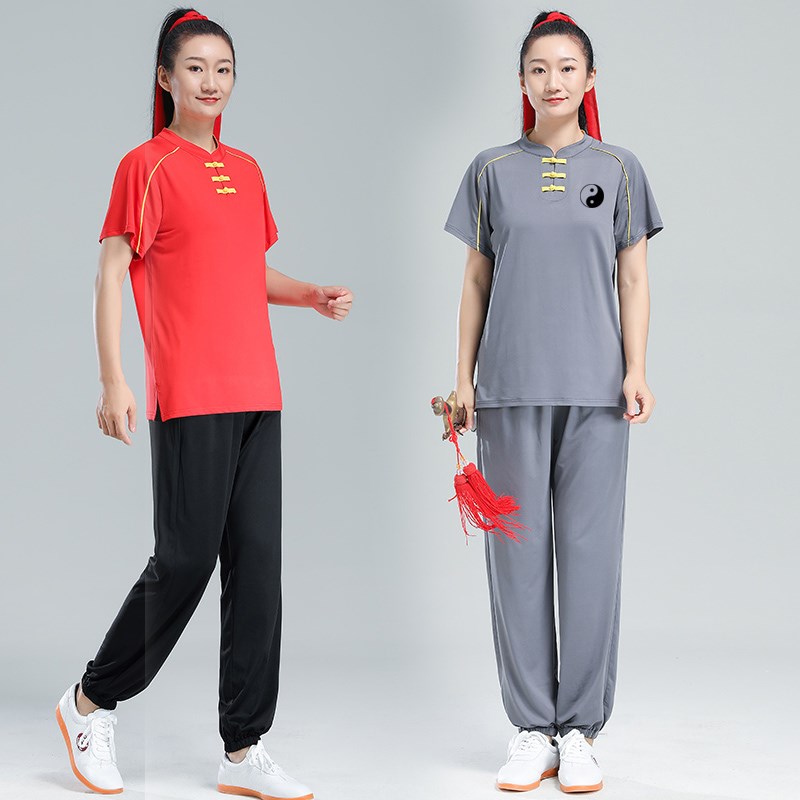 好货2025新款太极服T恤衫长短袖夏季武术服中国风定制太极拳练功