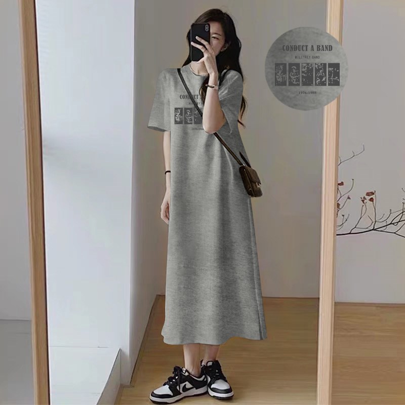 好货连衣裙2025新款今年流行爆款夏季短袖t恤裙子大码女装休闲时